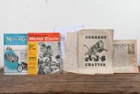 A.J.S: A collection of material related to A.J.S with specific publications detailing the 7R A.J.S., items include photocopied articles, original magazines, together with an original October 1927 issue of 'CURRENT A.J.S CHATTER'.