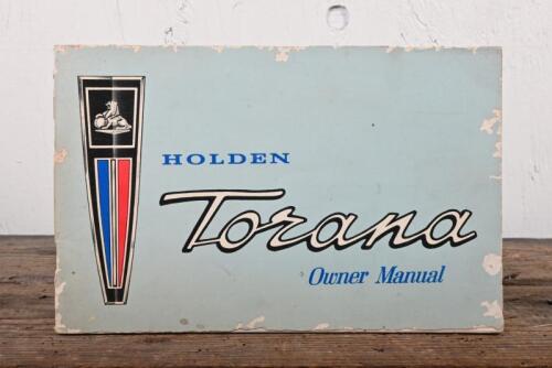 TORANA: An original April 1967 HB SERIES HOLDEN Torana Owner Manual (PART NO. 7448361), details operation and maintenance procedures, as issued by Service Division, General Motors-Holden's Sales Pty.Limited, 78 pages.