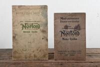 NORTON: Two Norton Motor Cycle Manuals including a 1934 Instruction Manual, 48 pages and 'Maintenance Instructions for The Unapproachable Norton Motor Cycles', 32 pages.