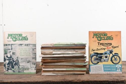 MOTOR CYCLE: Fifty-three issues of Motor Cycle Magazine from 1953 Vol 87/89, ranging from No. 2240-2292