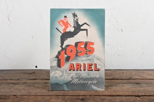ARIEL: A '1955 ARIEL - The Modern Motorcycle' foldout product brochure.