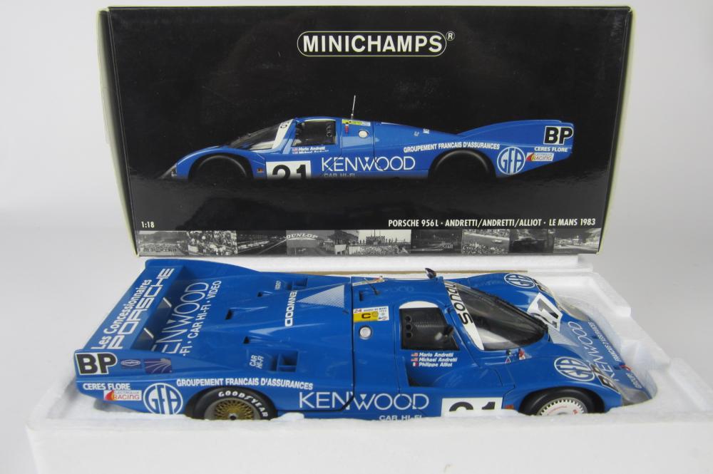 MINICHAMPS: A Minichamps 1:18 scale Porsche 956L, as raced by