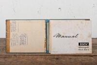 B.M.W: A 1952 BMW Motorcycle R51/3, R67/2 Manual, hardcover with 88 pages; page body loose from spine. - 2