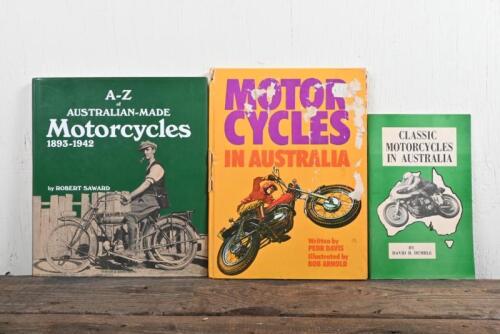 MOTORCYCLES IN AUSTRALIA: Three publications related to motorcycles in Australia, including one detailing Australian-made Motorcycles.