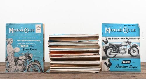 MOTOR CYCLE: Fifty-two issues of Motor Cycle Magazine from 1958 Vol 100/101, ranging from No. 2855-2906