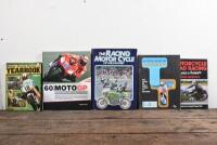MOTOR CYCLE RACING: A collection of hardcover motorcycle racing books