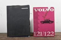 VOLVO: Two Volvo Instruction Manuals including a 1982 VOLVO 240 series Owner's Manual with Service Booklet, housed in original VOLVO pouch, together with a 1963 VOLVO 121/122 INSTRUCTION BOOK, 62 pages.