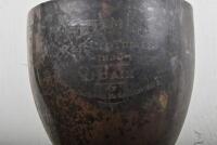 D BAIN: Two silverplate trophies won by D Bain, the "Inter Club Trail 1929" and the "R & R Cup trials 1930", tallest 30cm high, would benefit from a clean - 3