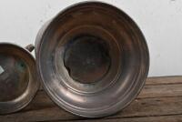 D BAIN: Two silverplate trophies won by D Bain, the "Inter Club Trail 1929" and the "R & R Cup trials 1930", tallest 30cm high, would benefit from a clean - 5