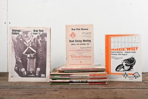 ORAN PARK: A collection of 1970s programmes from the Oran Park Raceway