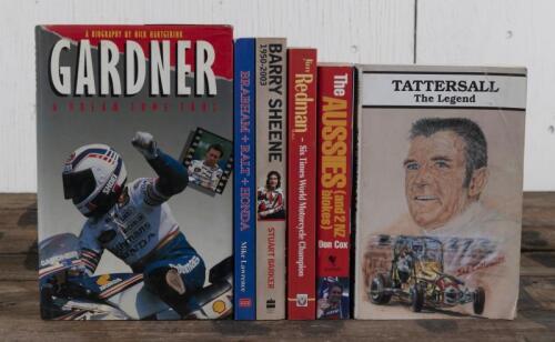 DRIVERS/RIDERS: Six softcover books detailing the careers of motor cycle riders and racing car drivers including 'GARDNER' biography by Nick Hartgerink.