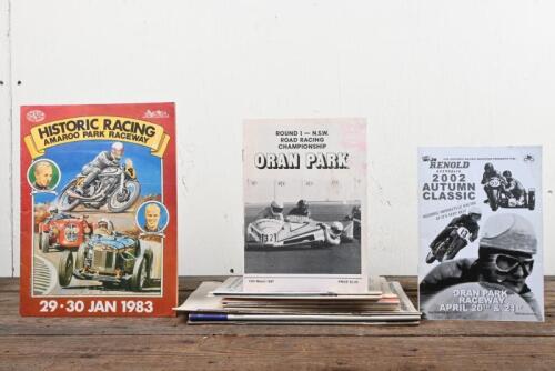 ORAN PARK: A collection of 1980s programmes from the Oran Park Raceway