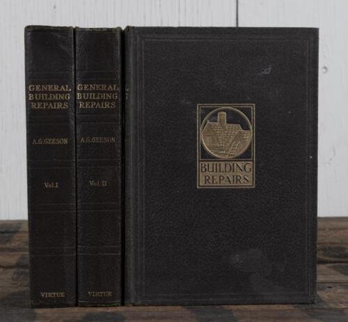 BUILDING REPAIRS: A three volume set of 'BUILDING REPAIRS', volumes I - III. Circa 1949 - 1950.
