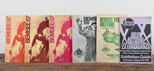 BEMSEE: Five British 'BEMSEE' club news booklets and Official Programme from 1967, 1968 and 1970.