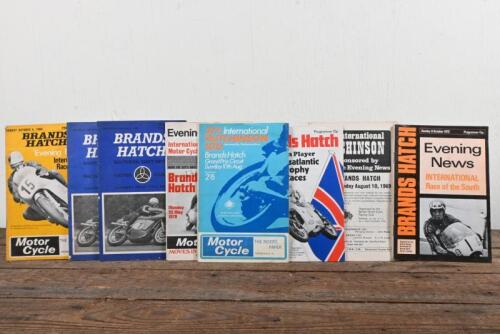 BRANDS HATCH: Eight Official Programmes from Brands Hatch, each from different events, predominantly from the 1960s/1970s.