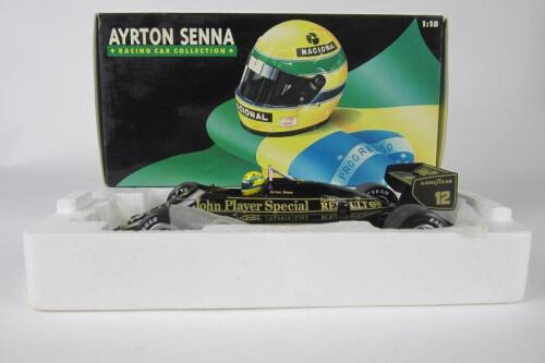 SENNA: A Minichamps 1:18 scale Lotus Renault 97T as raced by Ayrton Senna.