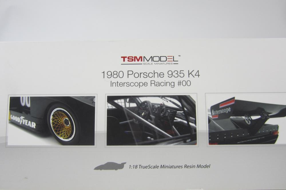 TSM: A TSM 1:18 scale Porsche K4, as raced by Interscope Racing.