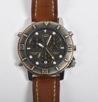 CAMEL TROPHY WATCH: A CAMEL TROPHY SUPERCHRONO WATCH. Yellow CAMEL TROPHY case (TW STEEL: A TW STEEL Yas Marina F1 Circuit oversized Chronograph watch. Canteen Style. Limited Edition (Battery Replaced, Timed - Working) - 3