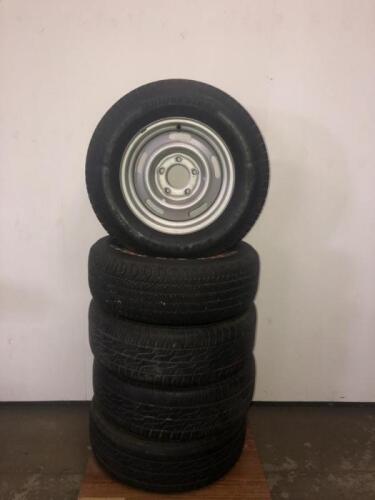 WHEELS: Five 14" 5-stud Chevrolet wheels and tyres