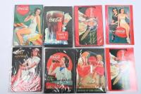 COCA-COLA: A quantity of block mounted re-printed Coca-Cola advertisements - 4