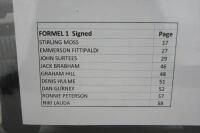 FORMULA 1: 'Formel1' hardcover book 1973 (signed by 9 period drivers) - 2