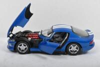 CHRYSLER: Two 1:24 scale Brookfield Collectors Guild DODGE VIPER RT/10 - 2