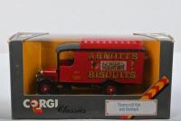 THORNYCROFT VAN: Four CORGI Classics 1:43 scale 1929 Thornycroft Van's in various liveries. 'Dewar's Scotch Whisky' (C913) & 'LIPTON'S TEA' (914) - 5