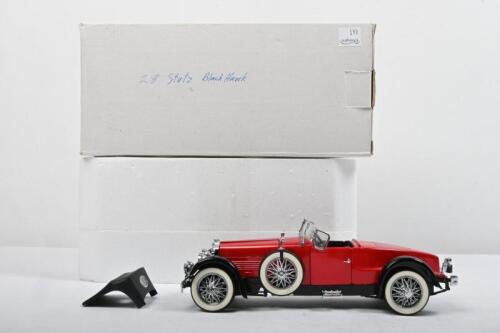 STUTZ: A Franklin Mint 1:24 scale 1928 STUTZ BLACK HAWK BOATTAIL SPEEDSTER