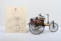 BENZ: An impressive Franklin Mint 1:8 scale 1886 Benz Patent Motorwagen