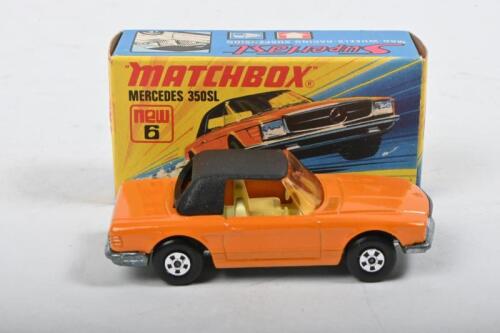 MATCHBOX: A 1973 Matchbox No.6&nbsp;Superfast&nbsp;Mercedes 350SL. Mint & boxed