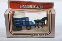 HORSE & CART: A collection of Lledo&nbsp;'DAYS GONE' 1:43 scale horse & cart models. Each with different liveries including 'Bushells',&nbsp;'CELTIC DAIRIES', 'LIPTON'S TEAS' - 6