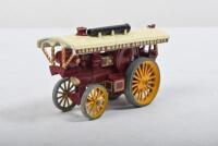 MODELS OF YESTERYEAR: A LESNEY MODELS OF YESTERYEAR No 9 THE FOWLER BIG LION SHOWMAN&nbsp;ENGINE in dark maroon. Steam powered vehicle pin badges - 3