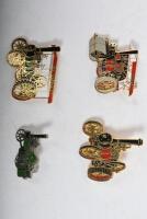 MODELS OF YESTERYEAR: A LESNEY MODELS OF YESTERYEAR No 9 THE FOWLER BIG LION SHOWMAN&nbsp;ENGINE in dark maroon. Steam powered vehicle pin badges - 4