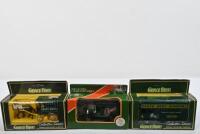 CASTROL/GRACE BROS: Three 1:43 scale die-cast models in Castrol and GRACE BROs&nbsp;liveries. Chevrolet Castrol Oil Van & GRACE BROs horse & cart, removalist van