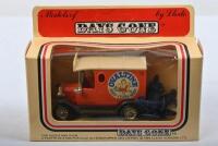 FORD: Four 1:43 scale Lledo 'DAYS GONE'&nbsp;Ford Model A delivery van's in various liveries. 'Lindt', 'Rose & Crown Fine Ales & Stout', 'OVALTINE' liveries - 4