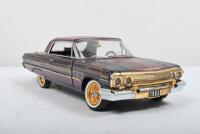 CHEVROLET: A Franklin Mint 1:24 scale 1963&nbsp;Chevrolet Impala SS Custom Lowrider&nbsp;(B11XK58) - 3