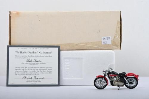 HARLEY-DAVISON: A Franklin Mint 1:24 scale 1907&nbsp;Harley-Davidson XL Sportster (B11WC25)