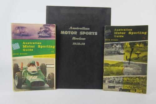 AUSTRALIAN MOTOR RACING: Three Australian Motor Racing Guides and Review.