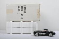 CORVETTE: A Franklin Mint 1:24 scale 1958 Chevrolet Corvette (B11TG76). Convertible in black