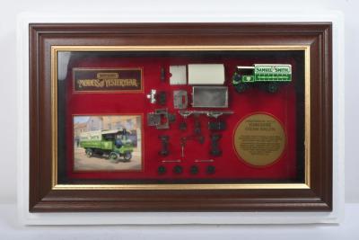 MODELS OF YESTERYEAR: A Limited Edition, Matchbox Models of Yesteryear, framed cabinet of the 1917 Type WA Wagon (YY908). Numbered '07330'