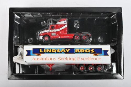 KENWORTH: A TRUX&nbsp;1:64 scale KENWORTH T600 in 'LINDSAY BROTHERS' livery (TX4B)