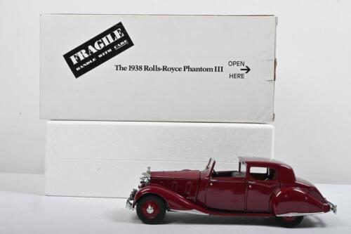 ROLLS-ROYCE: A The Danbury&nbsp;Mint 1:24 scale 1938&nbsp;Rolls-Royce Phantom III