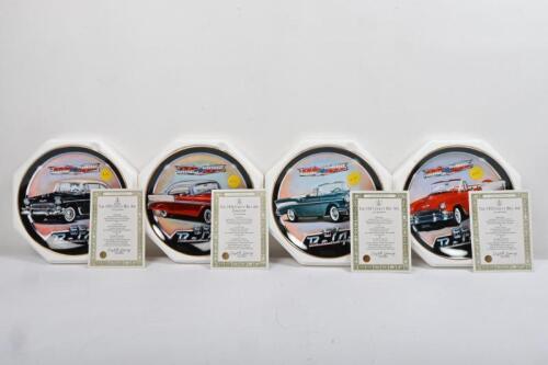 CHEVY BEL-AIR: A collection of Limited Edition - 'THE FRANKLIN MINT HEIRLOOM RECOMMENDATION' - Royal Doulton&nbsp;fine bone China plates depicting colour illustrations of Chevy Bel Air's by artist Craig Nelson. CoA's