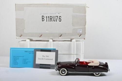 LINCOLN: A Franklin Mint 1:24 scale 1941&nbsp;Lincoln Continental&nbsp;(B11RU76)