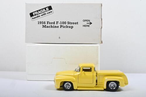 FORD: A The Danbury Mint 1:24 scale 1956 Ford F-100 Street Machine Pickup. Metallic yellow