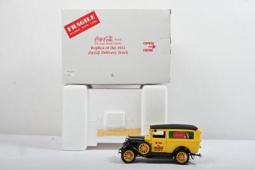 FORD: A The Danbury Mint 1:24 scale replica of the 1931&nbsp;Coca-Cola Delivery Truck in yellow with 'Coca-Cola BOTTLING CO.' livery