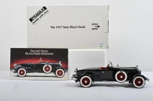 STUTZ: A The Danbury&nbsp;Mint 1:24 scale 1927&nbsp;STUTZ BLACK HAWK SPEEDSTER