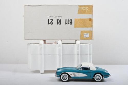 CORVETTE: A Franklin Mint 1:24 scale 1956&nbsp;Chevrolet Corvette (B11RI21)