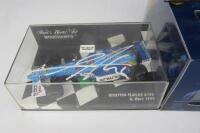 RENAULT/BENETTON: Four 1:43 scale Renault/Benetton F1 models (2 drivers signatures) - 3