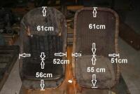 SEATS: Two early wicker seats - 6